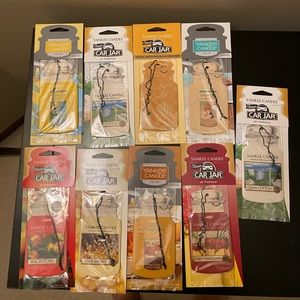 Yankee Candle 9 (nine) Car air fresheners!